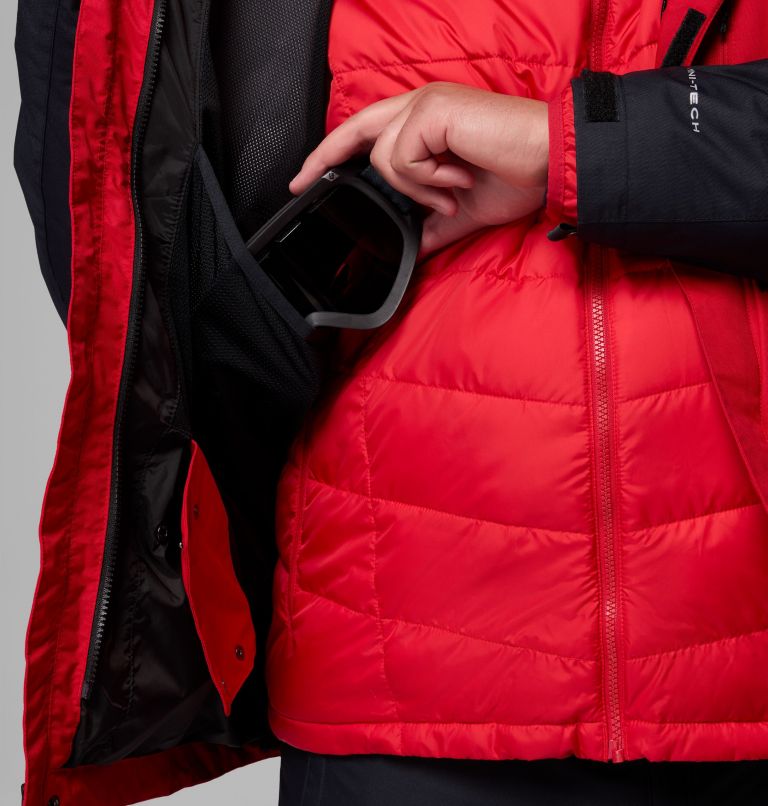 Men's Whirlibird V Interchange Jacket - Big, Color: Mountain Red, Black, image 8