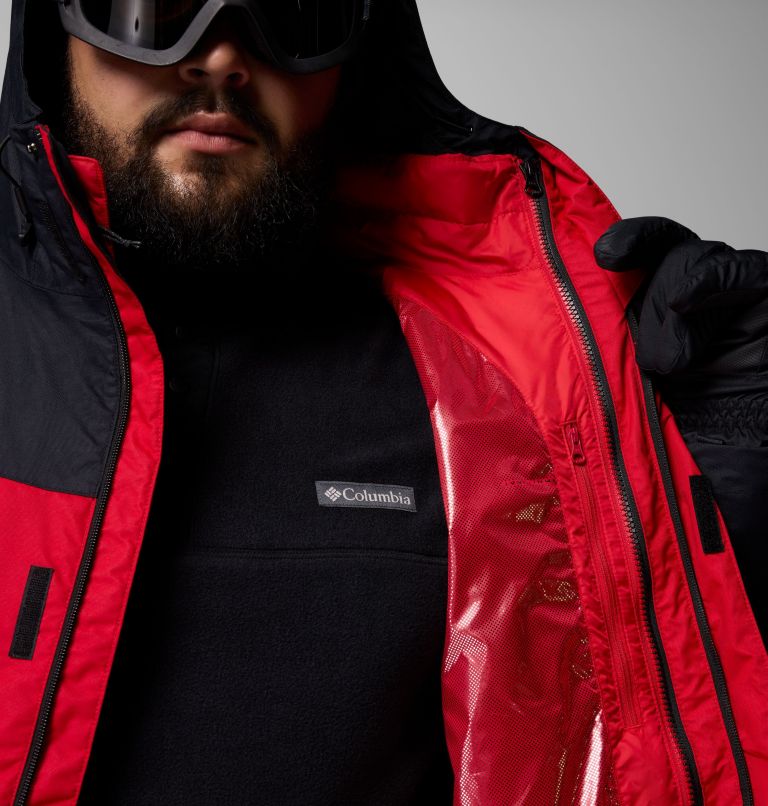 Men's Whirlibird V Interchange Jacket - Big, Color: Mountain Red, Black, image 9