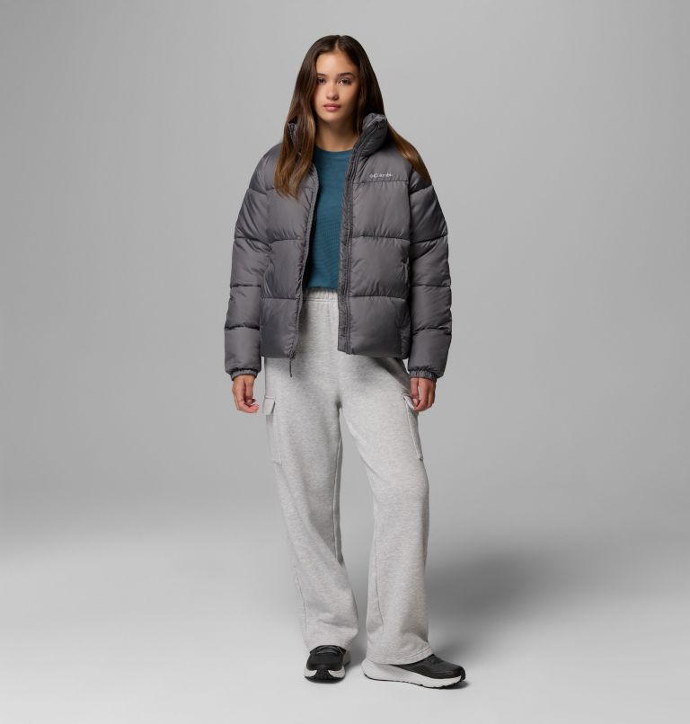 Women's Puffect II Full Zip Jacket, Color: City Grey, image 2