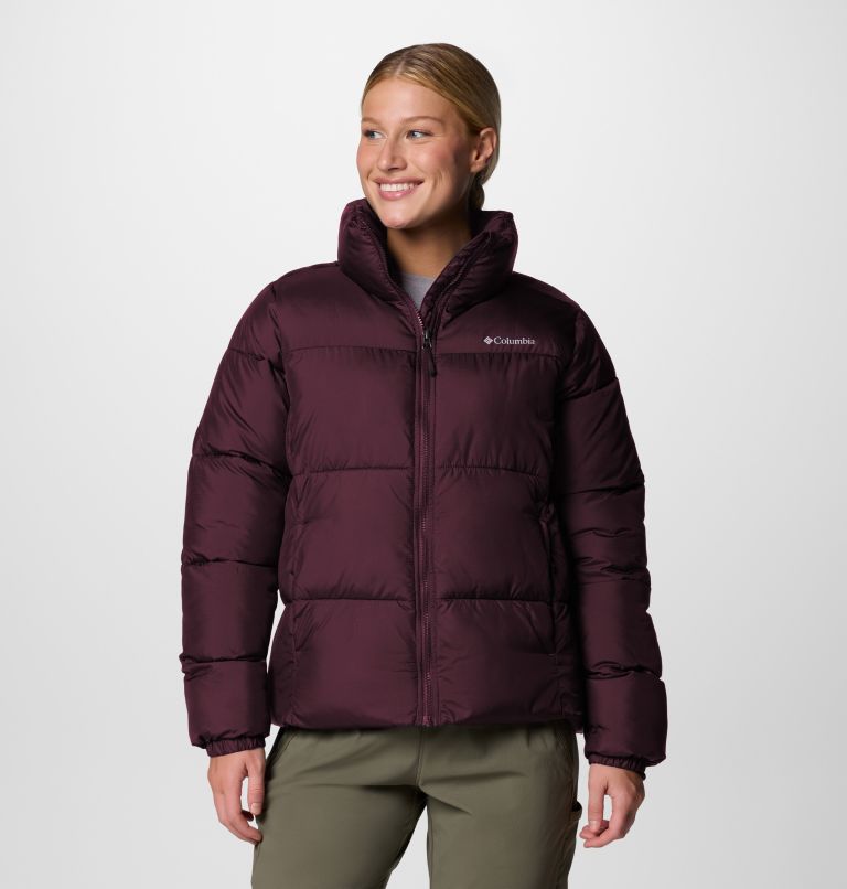 Sports puffer jacket women's online