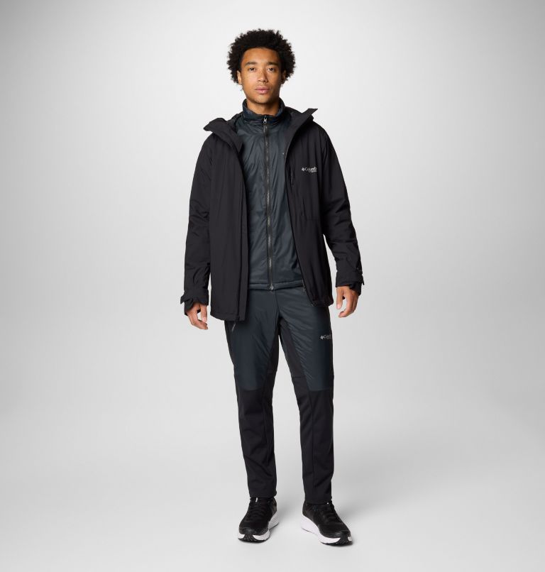 Men's Silver Leaf Interchange Jacket, Color: Black, image 3
