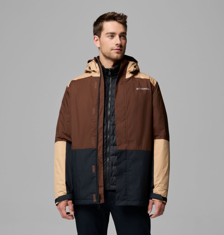 Men's Point Park 3-In-1 Waterproof Insulated Jacket, Color: Tobacco, Canoe, Black, image 5