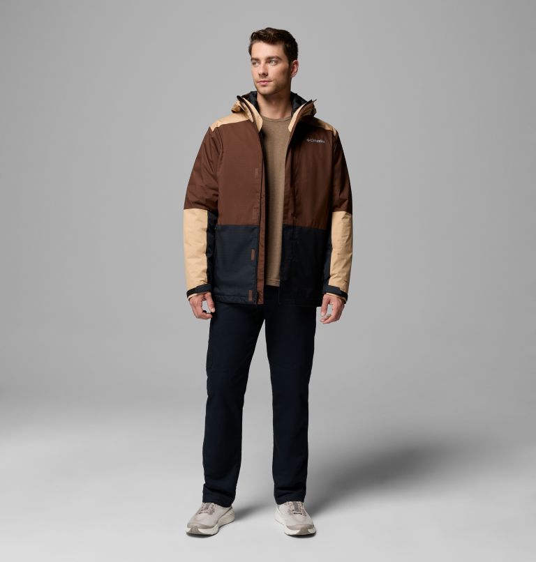 Men's Point Park 3-In-1 Waterproof Insulated Jacket, Color: Tobacco, Canoe, Black, image 2
