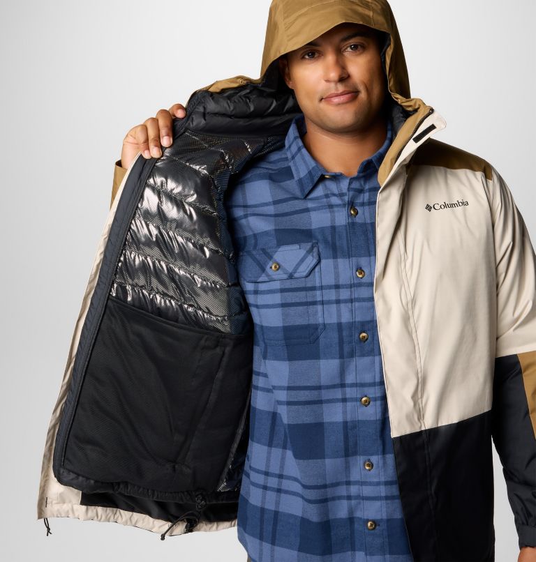 Point Park 3-In-1 wasserdichte isolierte Jacke für Männer, Color: Dark Stone, Delta, Black, image 8
