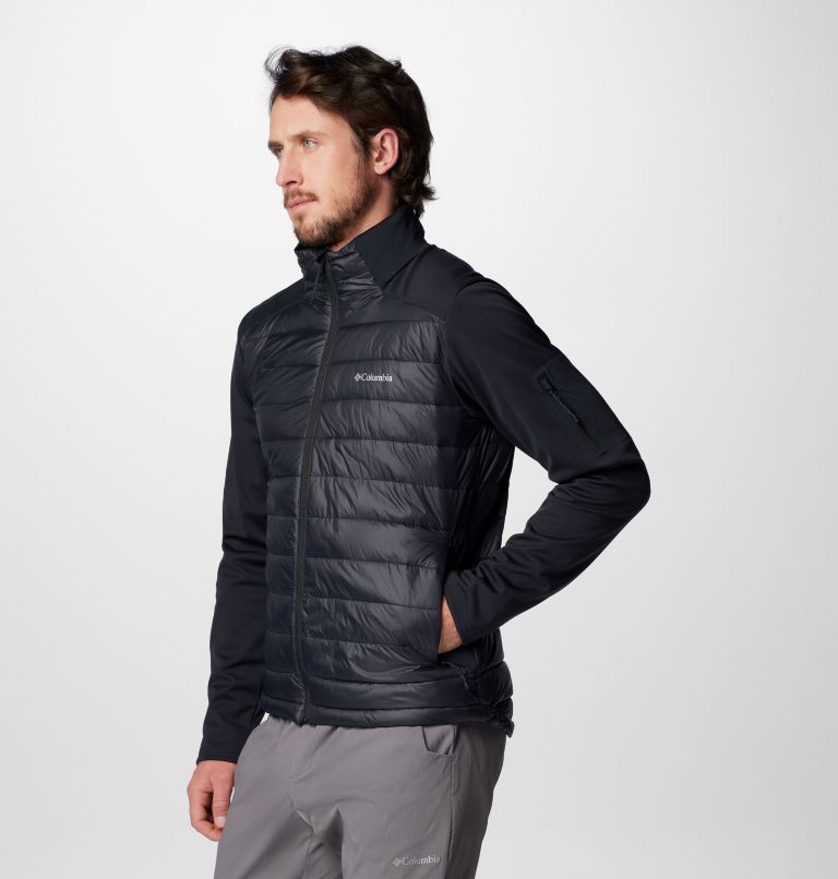 Men's Columbia Tech Hybrid Softshell Jacket, Color: Black, image 4