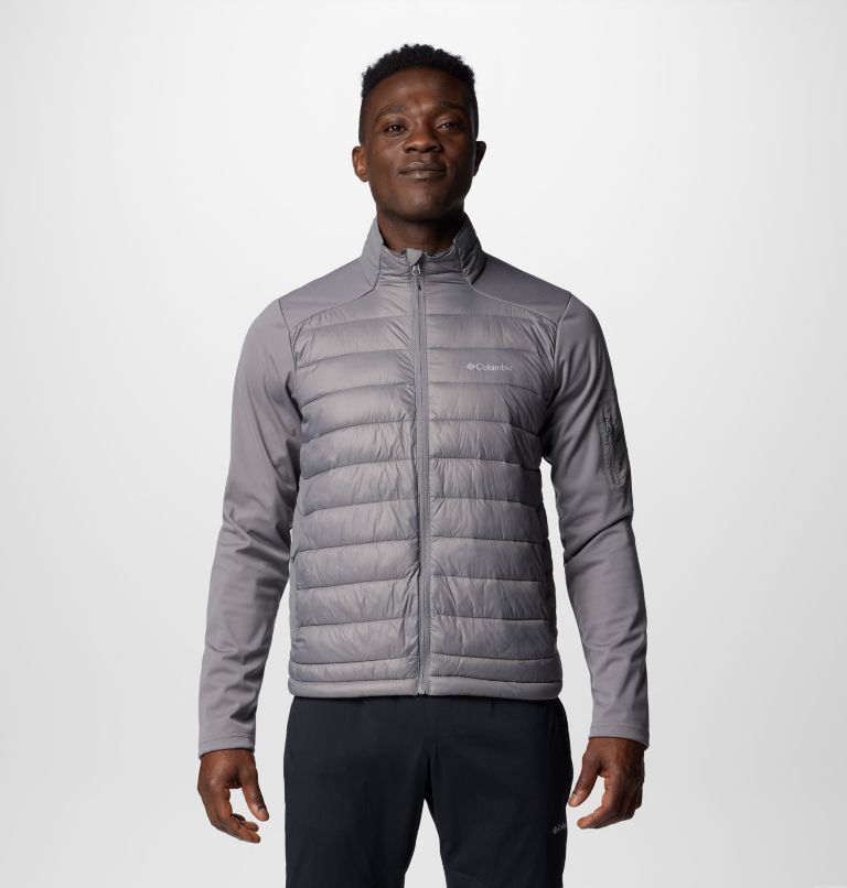 Men's Columbia Tech Hybrid Softshell Jacket, Color: City Grey, image 1