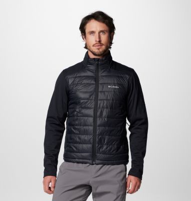 Men's Columbia Tech Insulated Hiking Softshell Jacket, Color: Black, image 1