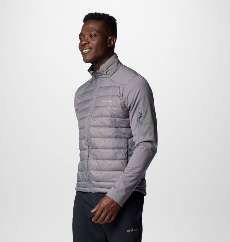 Men's Columbia Tech Insulated Hiking Softshell Jacket, Color: City Grey, image 4