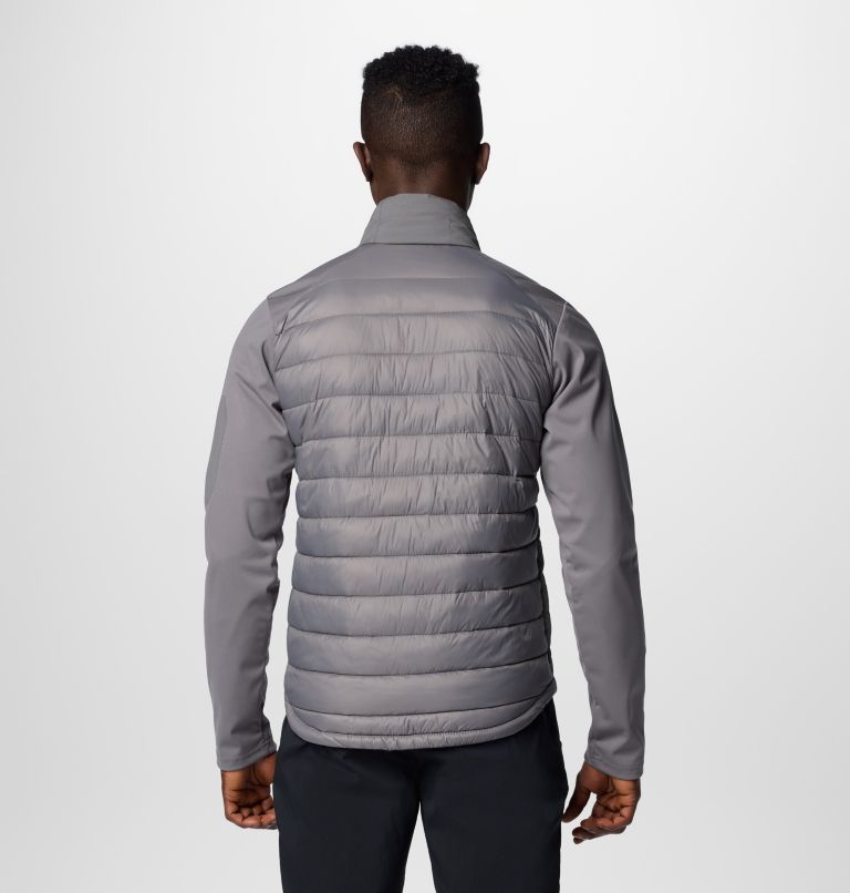 Men's Columbia Tech Insulated Hiking Softshell Jacket, Color: City Grey, image 2