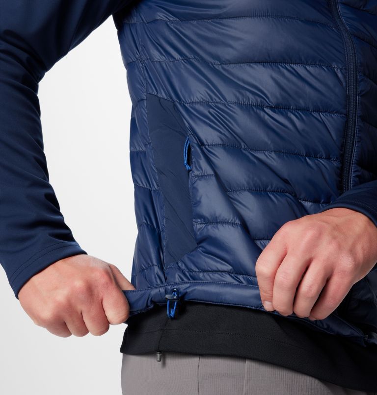 Men's Columbia Tech Insulated Hiking Softshell Jacket, Color: Collegiate Navy, image 7