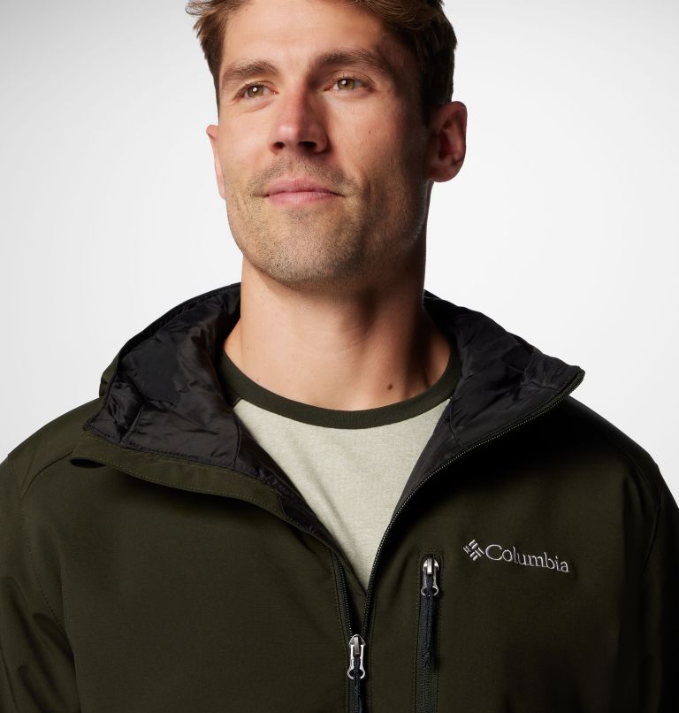 Men's Gate Racer II Softshell Jacket, Color: Greenscape, image 5
