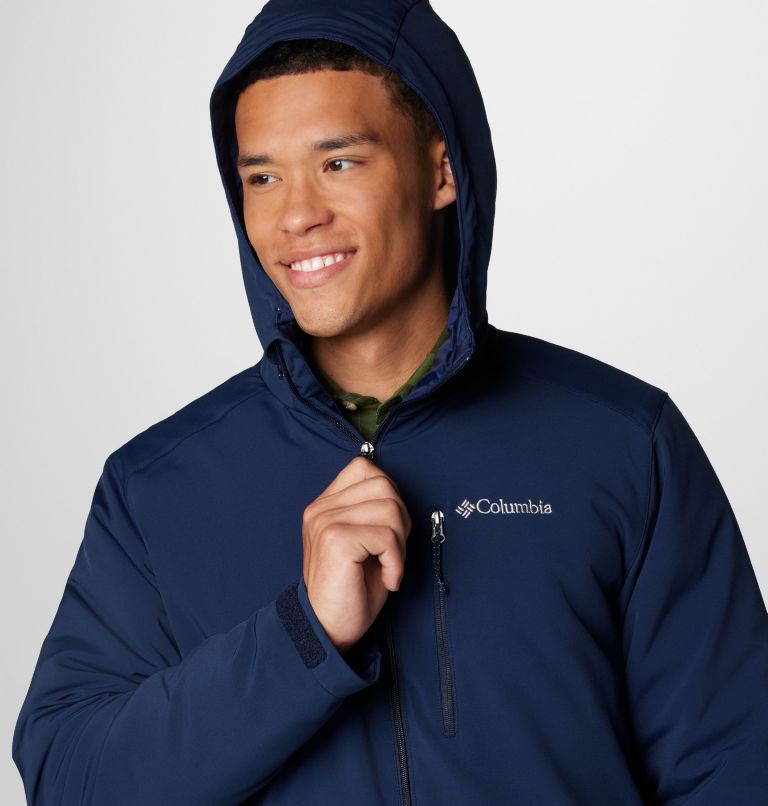 Men's Gate Racer II Softshell Jacket, Color: Collegiate Navy, image 5