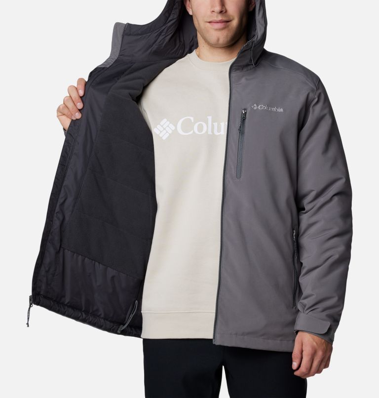 Men's Gate Racer II Softshell Jacket - Tall, Color: City Grey, image 5