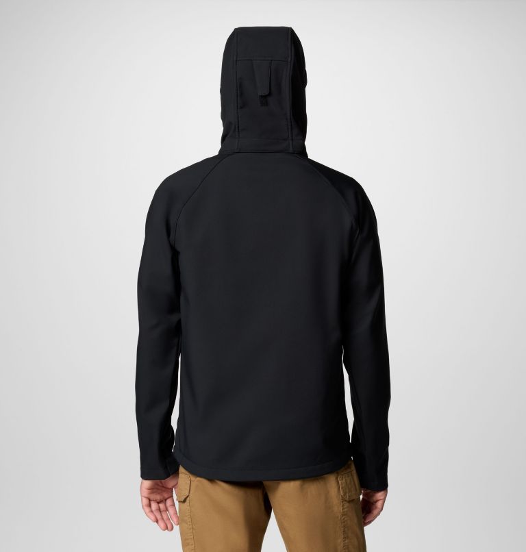 Men’s Cascade Ridge III Softshell Hiking Jacket, Color: Black, image 2