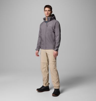 Men’s Cascade Ridge III Softshell Hiking Jacket, Color: City Grey, image 6