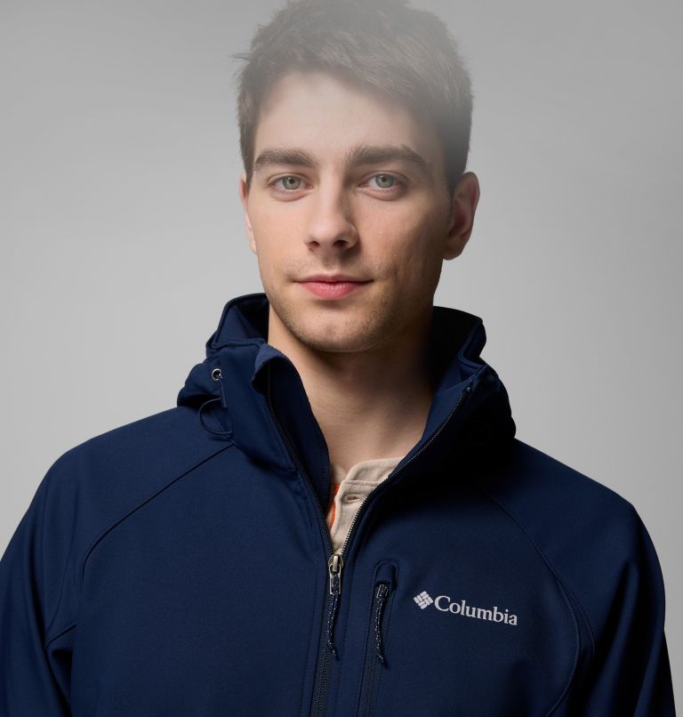 Men’s Cascade Ridge III Softshell Hiking Jacket, Color: Collegiate Navy, image 5