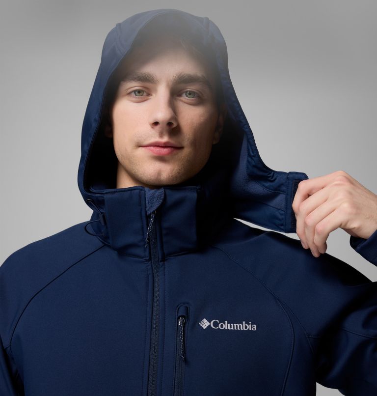 Men’s Cascade Ridge III Softshell Hiking Jacket, Color: Collegiate Navy, image 7