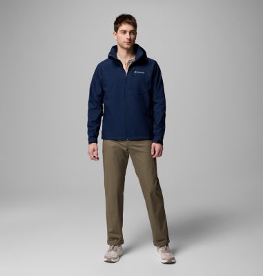 Men’s Cascade Ridge III Softshell Hiking Jacket, Color: Collegiate Navy, image 2