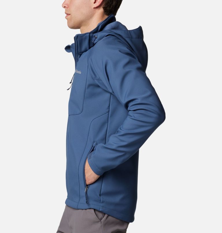 Men’s Cascade Ridge III Softshell Hiking Jacket, Color: Dark Mountain, image 3