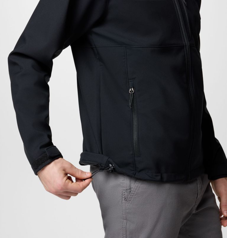 Men's Ascender II Hooded Softshell Jacket, Color: Black, image 8