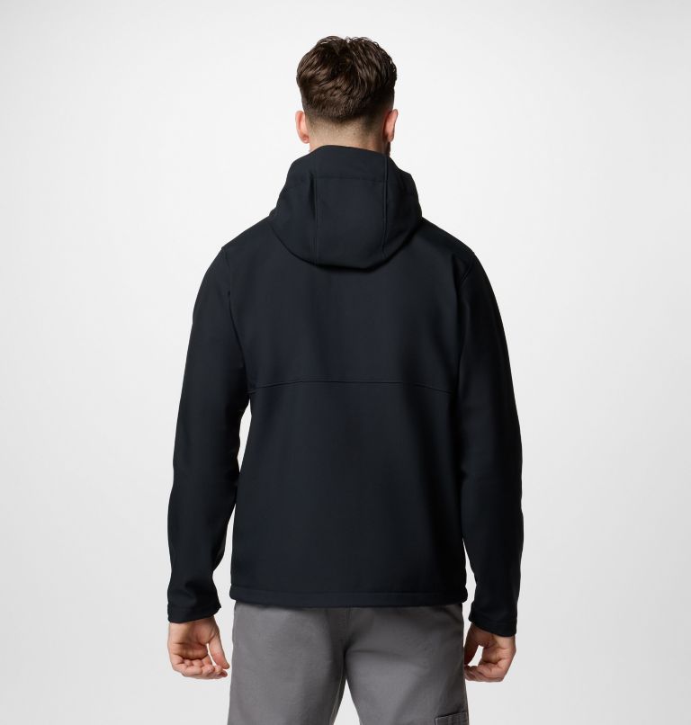Men's Ascender II Hooded Softshell Jacket, Color: Black, image 3