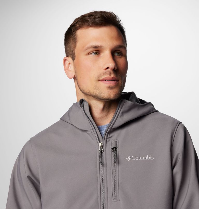 Manteau à capuchon à coquille souple Ascender II pour hommes, Color: City Grey, image 5