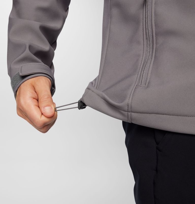 Manteau à capuchon à coquille souple Ascender II pour hommes, Color: City Grey, image 8