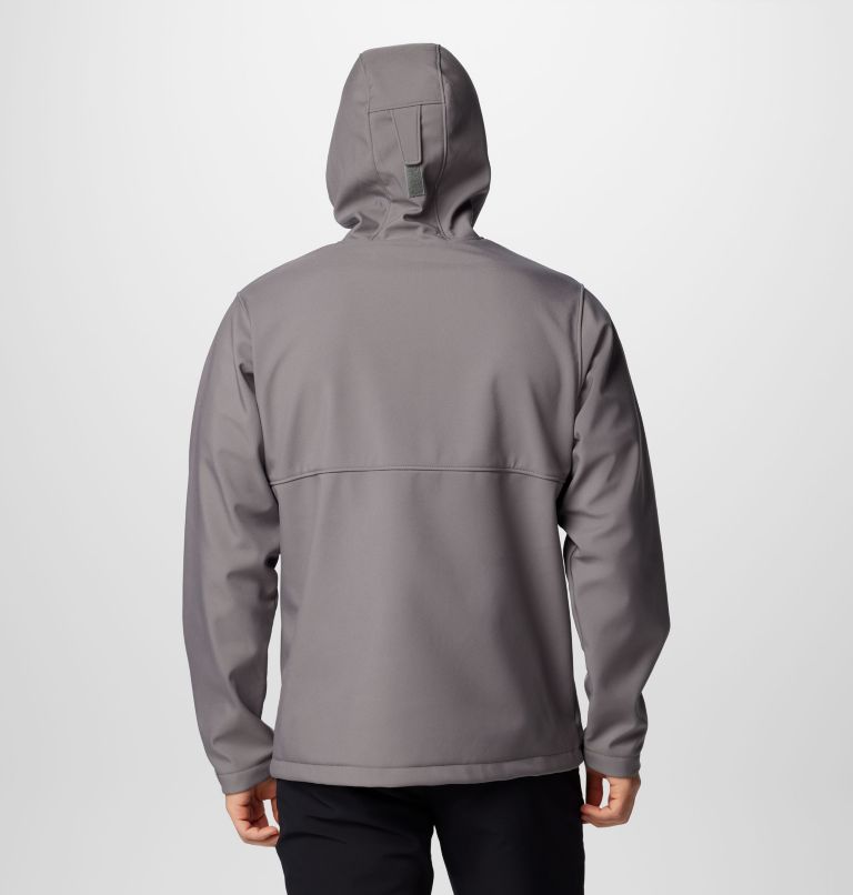 Manteau à capuchon à coquille souple Ascender II pour hommes, Color: City Grey, image 2