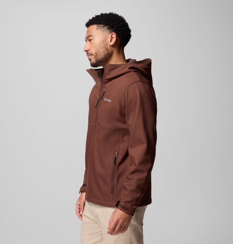 Men's Ascender II Hooded Softshell Jacket, Color: Tobacco, image 4