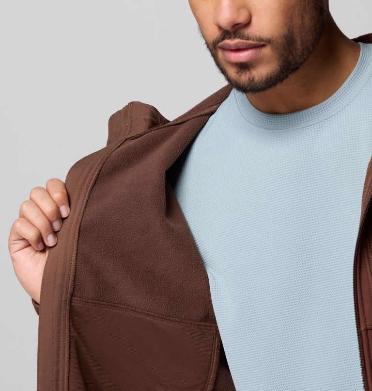 Men's Ascender II Hooded Softshell Jacket, Color: Tobacco, image 6