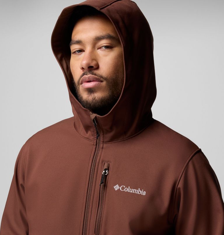 Men's Ascender II Hooded Softshell Jacket, Color: Tobacco, image 7