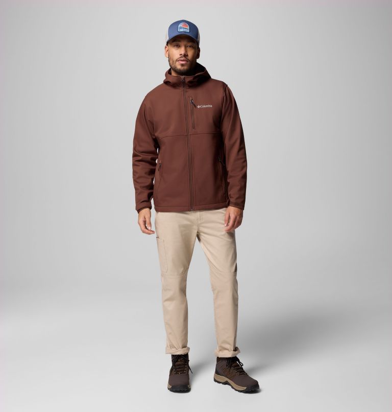 Men's Ascender II Hooded Softshell Jacket, Color: Tobacco, image 2