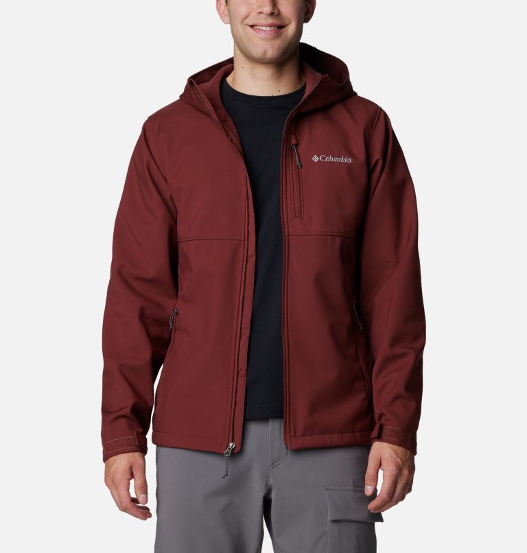 Men's Ascender II Hooded Softshell Jacket, Color: Spice, image 7