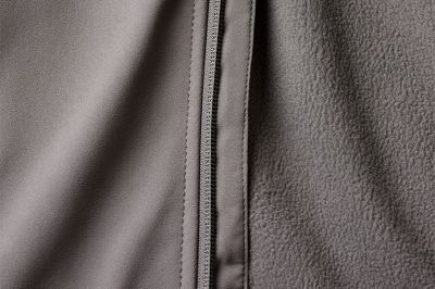 Inside of jacket showing fleece texture.