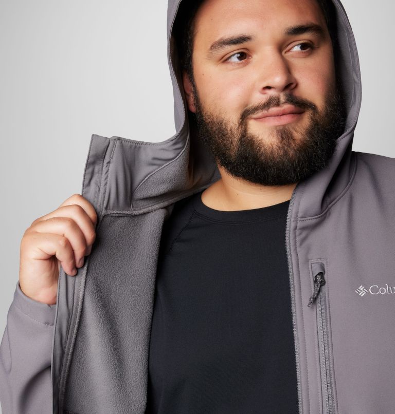 Men's Ascender II Hooded Softshell Jacket - Big, Color: City Grey, image 6
