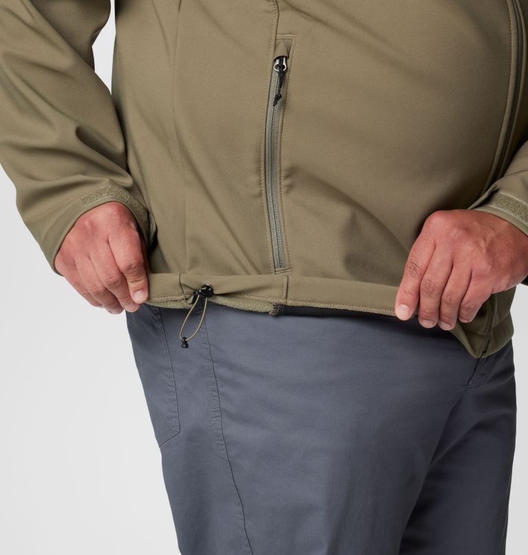 Men's Ascender II Hooded Softshell Jacket - Big, Color: Stone Green, image 7