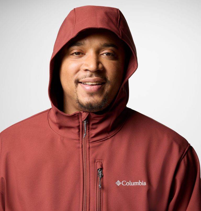 Men's Ascender II Hooded Softshell Jacket - Big, Color: Spice, image 5