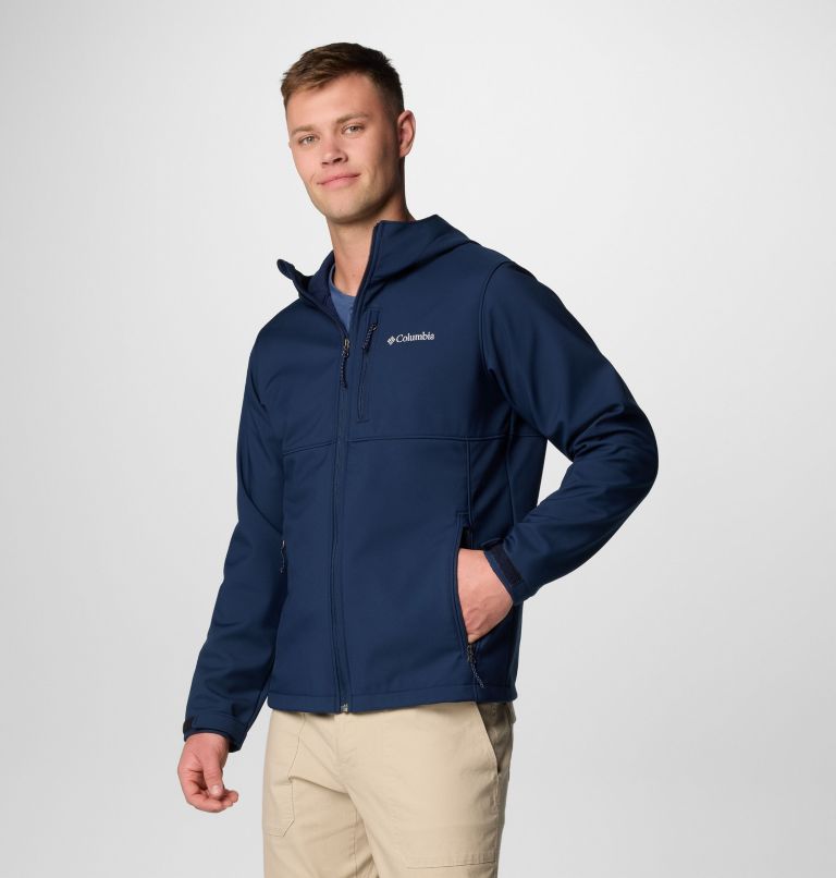 Men's Ascender II Hooded Softshell Jacket - Tall, Color: Collegiate Navy, image 4