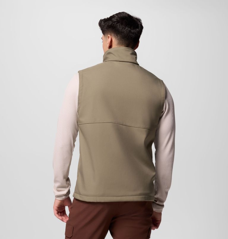 Men's Ascender II Softshell Vest, Color: Stone Green, image 3
