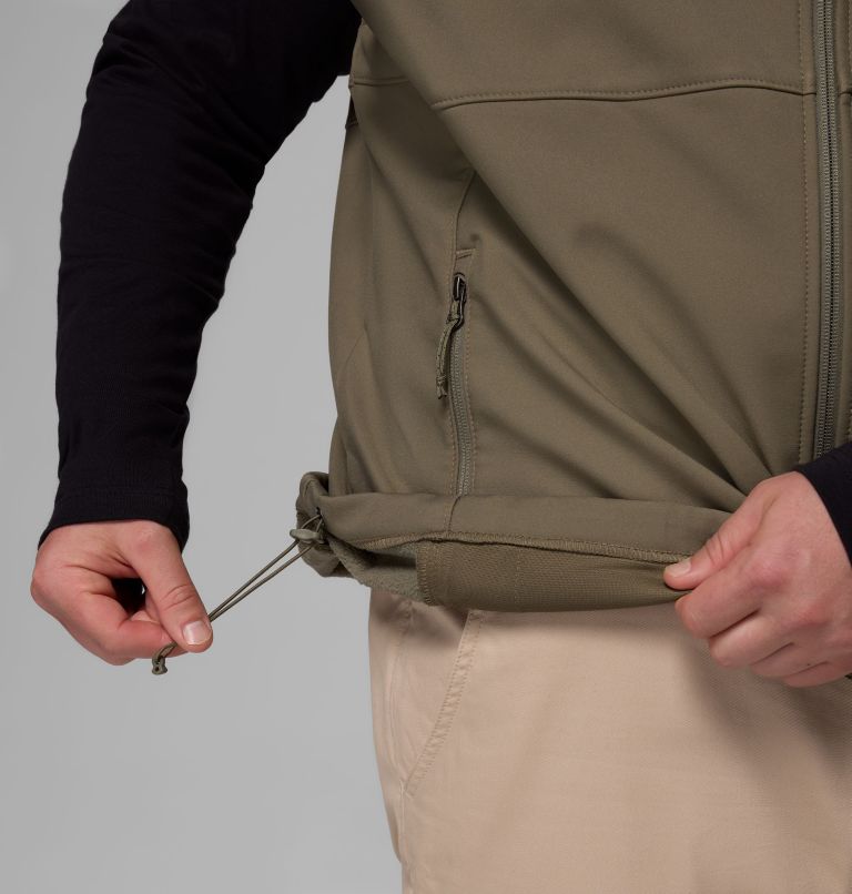 Men's Ascender II Softshell Vest - Big, Color: Stone Green, image 8