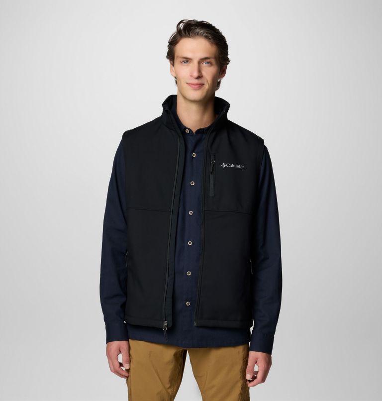 Men's Ascender II Softshell Vest - Tall, Color: Black, image 7