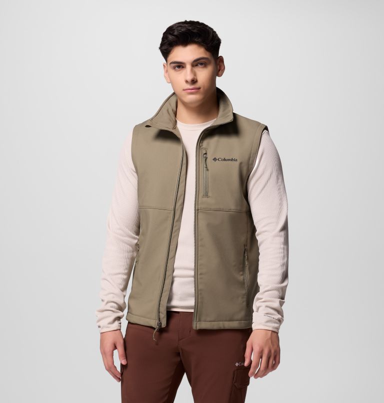 Men's Ascender II Softshell Vest - Tall, Color: Stone Green, image 5