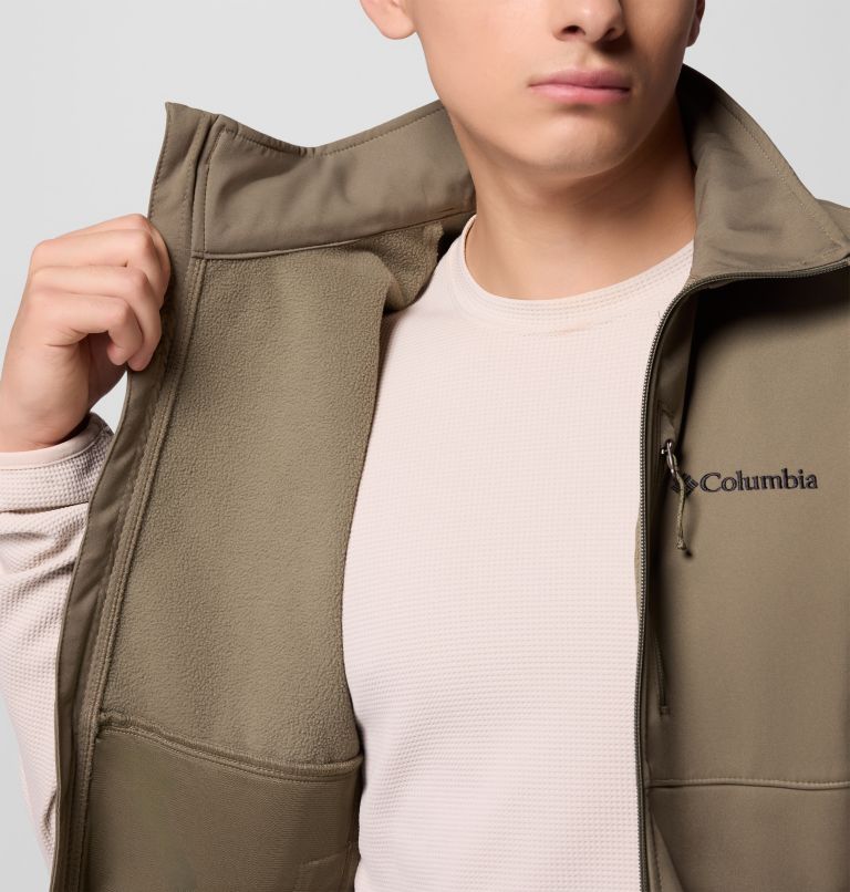 Men's Ascender II Softshell Vest - Tall, Color: Stone Green, image 6
