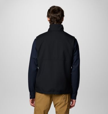 Men's Ascender II Softshell Hiking Gilet, Color: Black, image 2