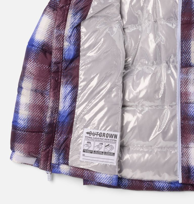 Kids' Pike Lake II Printed Hooded Jacket, Color: Snowdrift Omblur, image 3