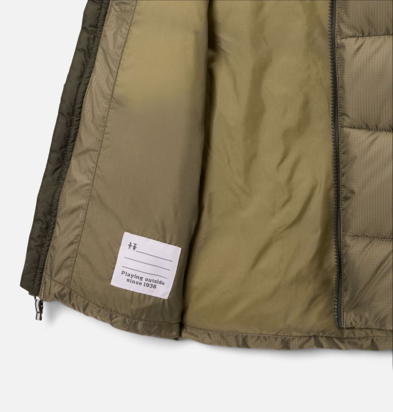 Kids' Puffect Vest, Color: Stone Green, Greenscape, image 3