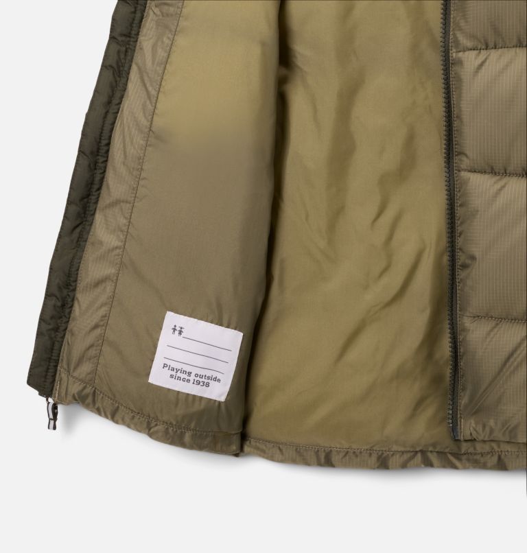 Youth Puffect Puffer Vest, Color: Stone Green, Greenscape, image 3