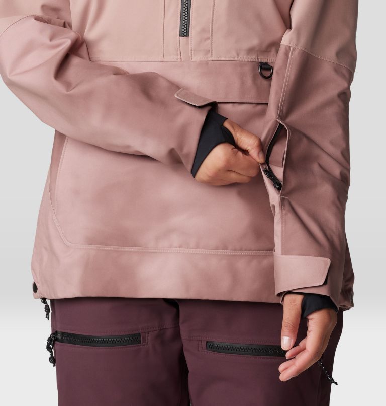 Women's Powder Maven Anorak, Color: Smoky Quartz, Smoky Quartz Vapors Print, image 12