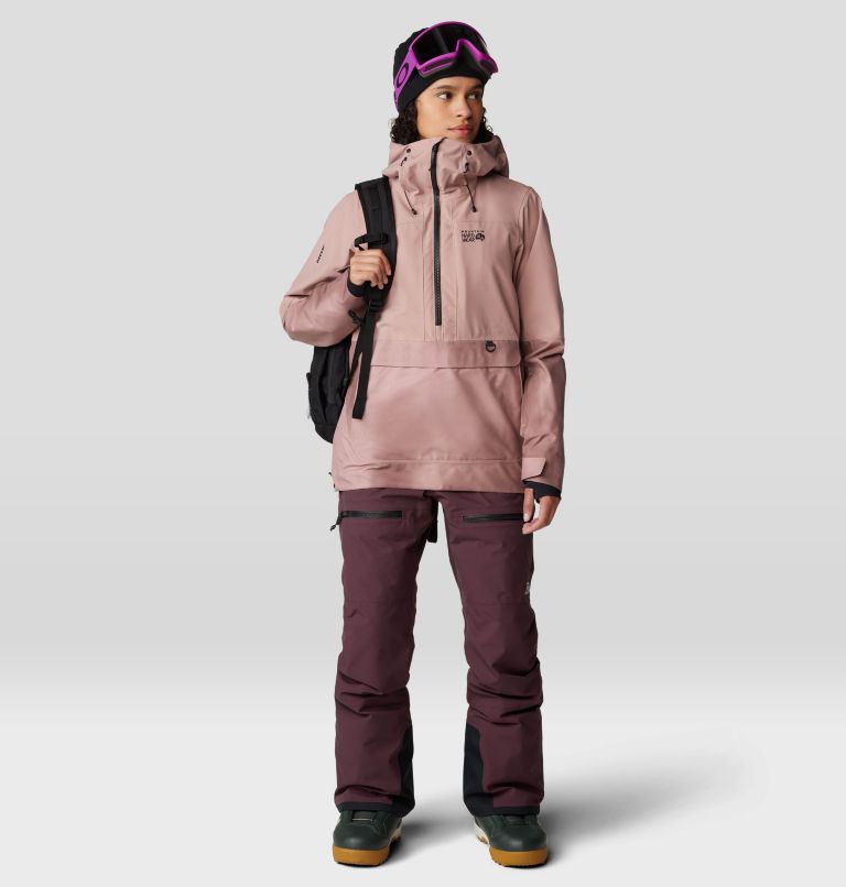 Women's Powder Maven Anorak, Color: Smoky Quartz, Smoky Quartz Vapors Print, image 16