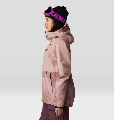 Women's Powder Maven Anorak, Color: Smoky Quartz, Smoky Quartz Vapors Print, image 7